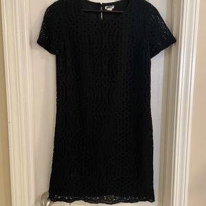 Lace Short Sleeve Lined Dress